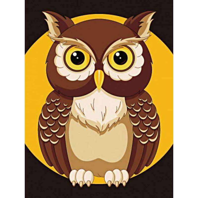 Night Owl WD308 5.9 x 7.9 inches Wizardi Diamond Painting Kit