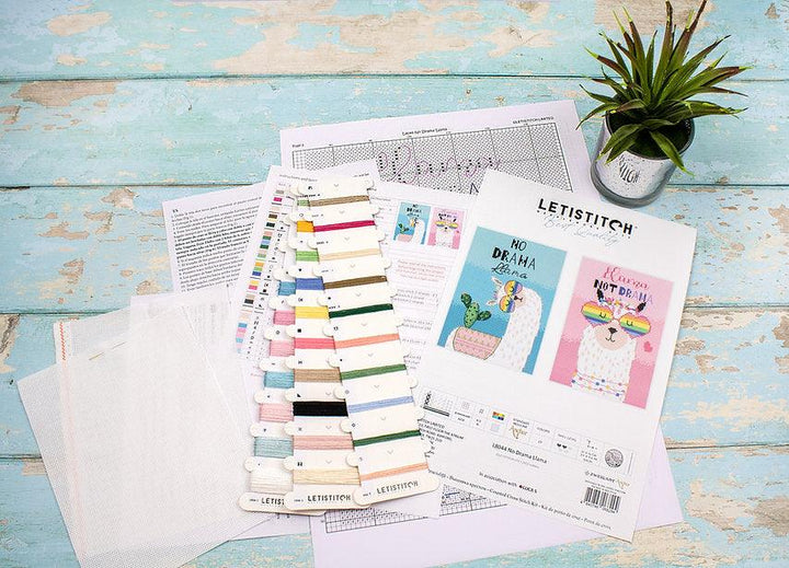 No drama Llama L8044 Counted Cross Stitch Kit