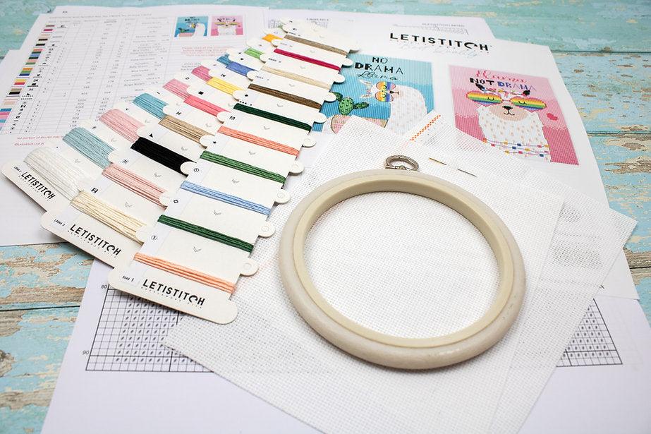 No drama Llama L8044 Counted Cross Stitch Kit