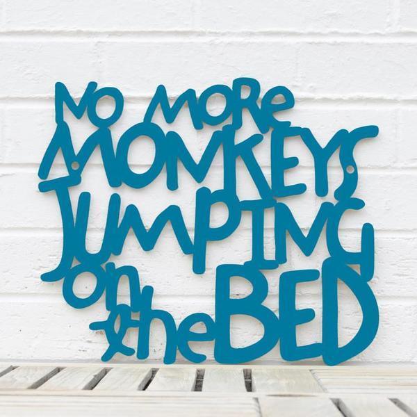 No More Monkeys Jumping on the Bed Wall Art by Spunkyfluff - Quirks!