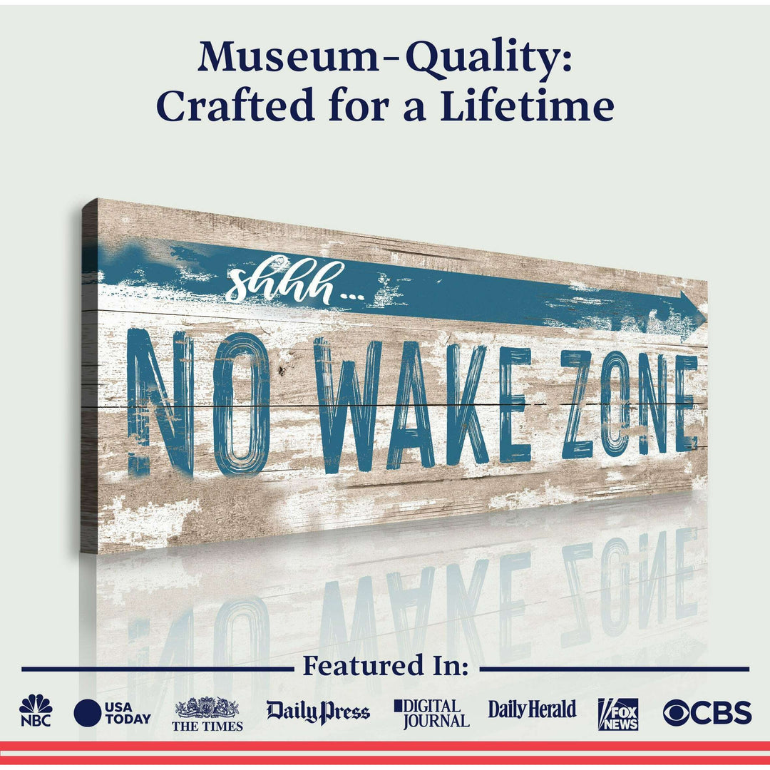 No Wake Zone Sign XIV