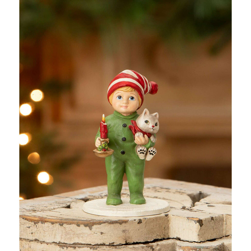 Noah with Cat by Bethany Lowe Designs, image 2