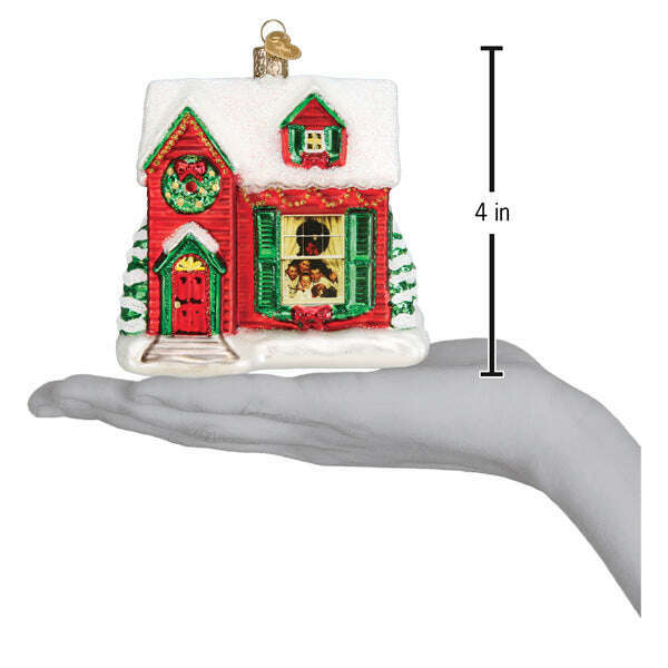 Old World Christmas Norman Rockwell You're Home! Blown Glass Ornament