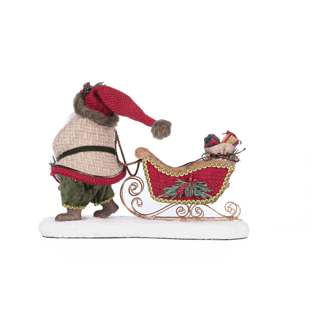 North Country Santa Pulling Sleigh Candle Holder by Katherine's Collection image 2