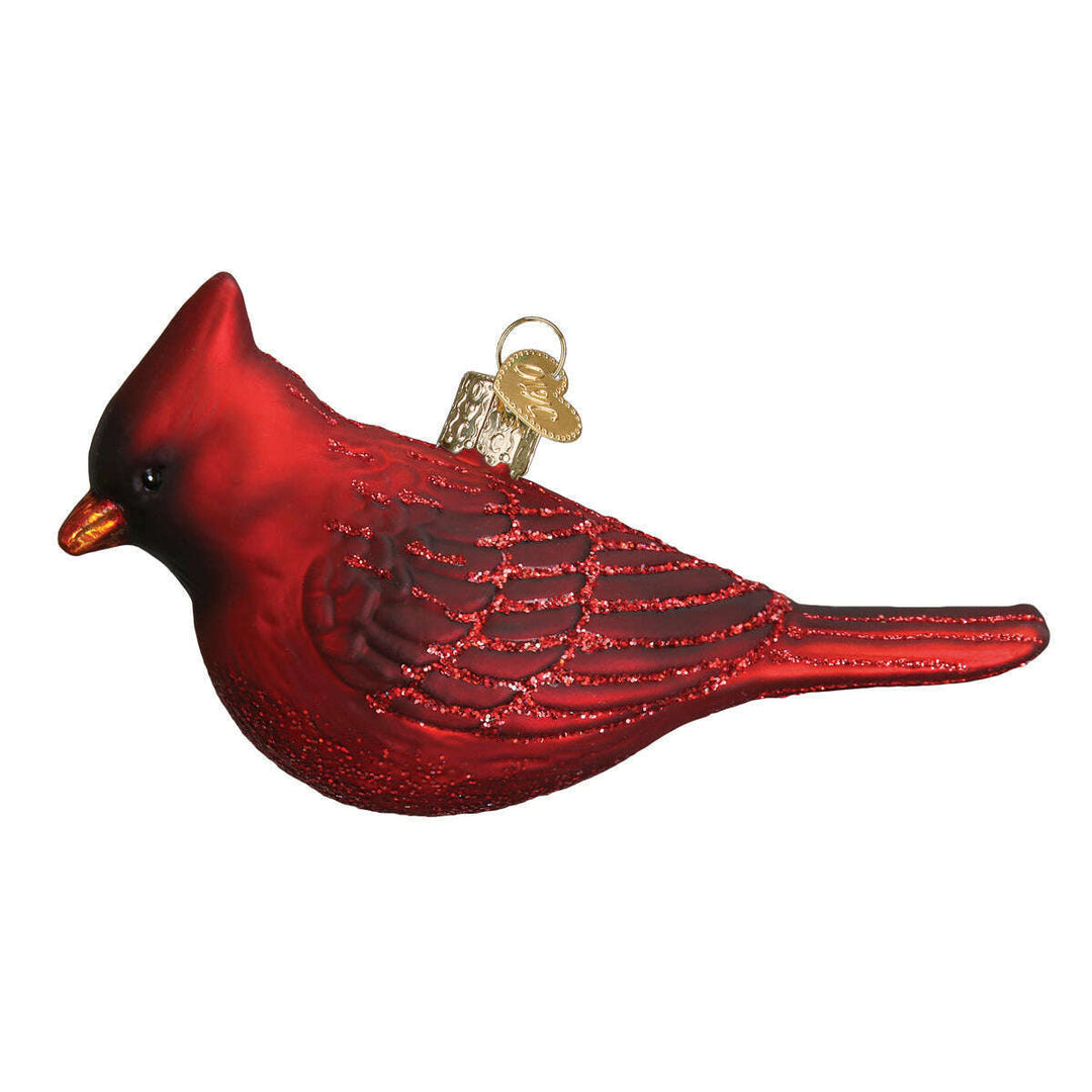 Old World Christmas Northern Cardinal Blown Glass Ornament