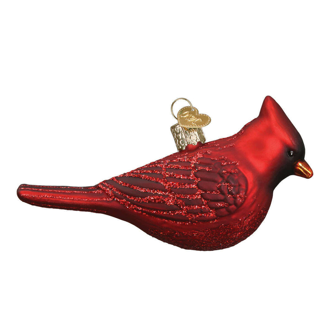 Old World Christmas Northern Cardinal Blown Glass Ornament