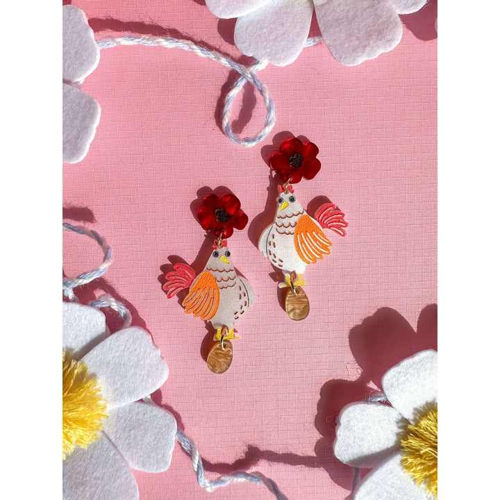 Nugget the Chicken Earrings