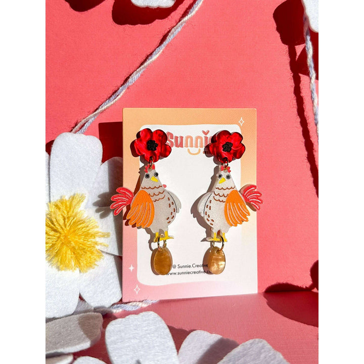 Nugget the Chicken Earrings