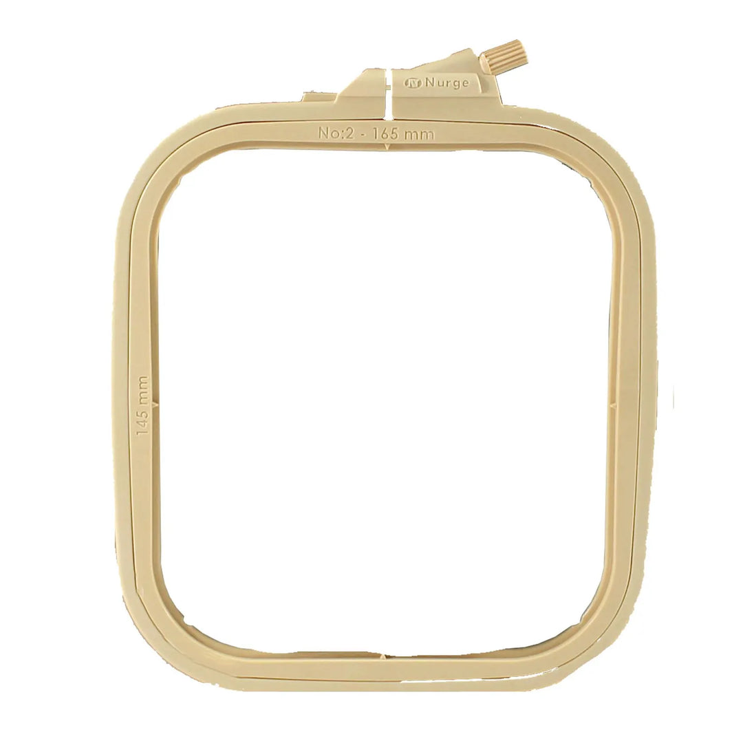 Plastic Square Hoop by Nurge 170-13 Caramel