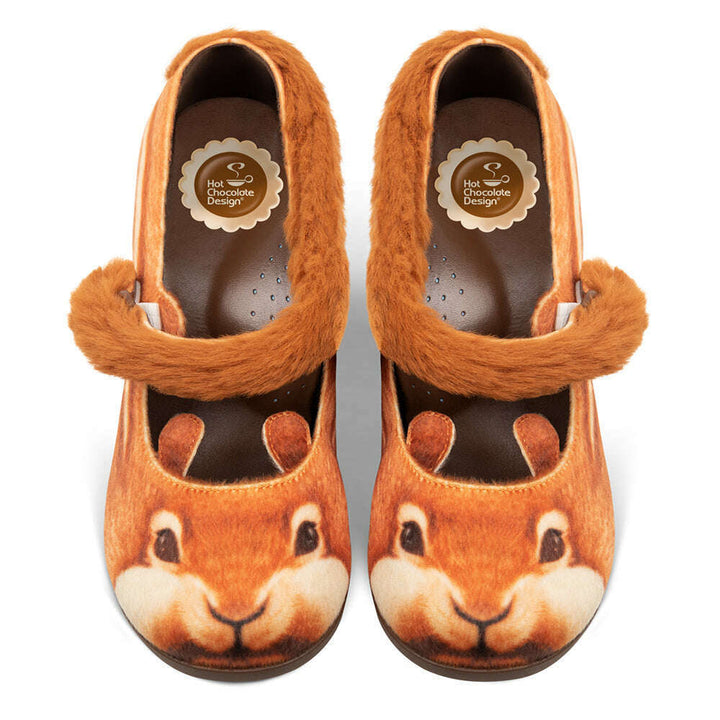 Nutty Cheeks Women's Mary Jane Mid Heels