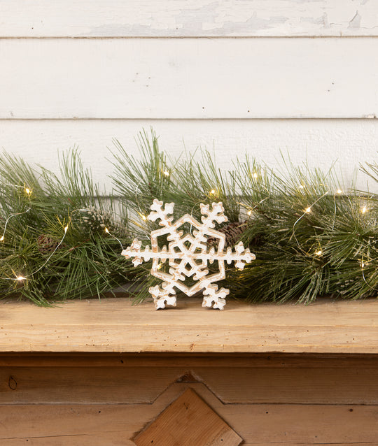 Wooden 7" Snowflake