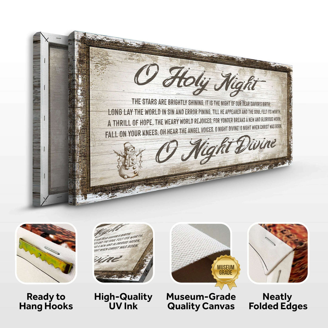 O Holy Night Christmas Sign