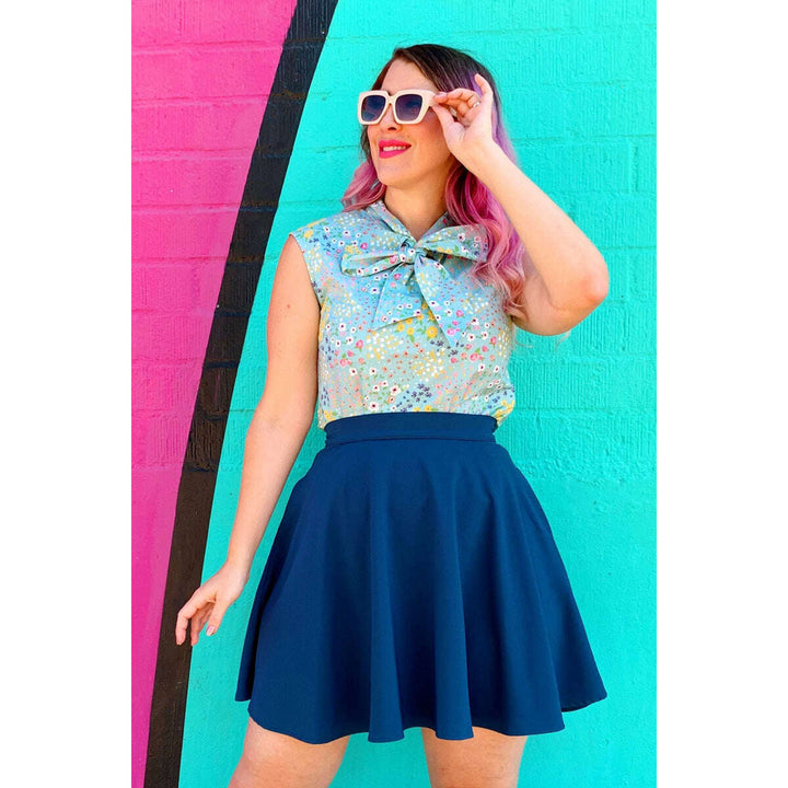 Ocean Blue Skater Skirt