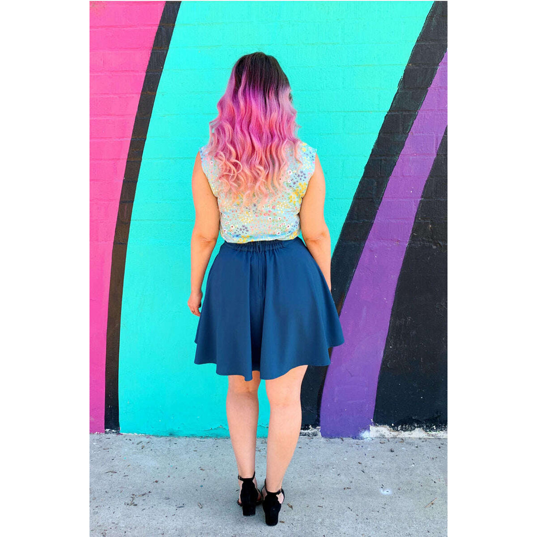 Ocean Blue Skater Skirt