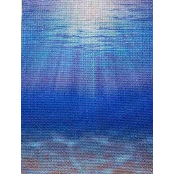Ocean Depths Designer Printed AIDA Fabric. Canvas for embroidery with an applied background  KF-1050A