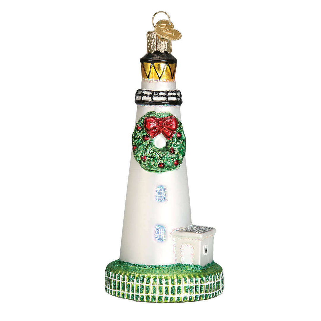 Old World Christmas Ocracoke Lighthouse Blown Glass Ornament