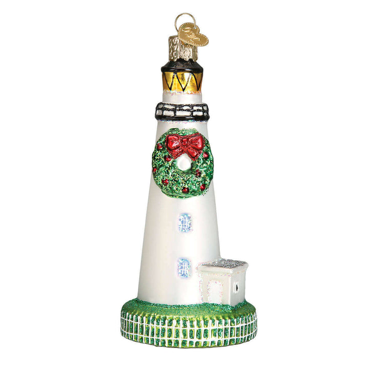 Old World Christmas Ocracoke Lighthouse Blown Glass Ornament