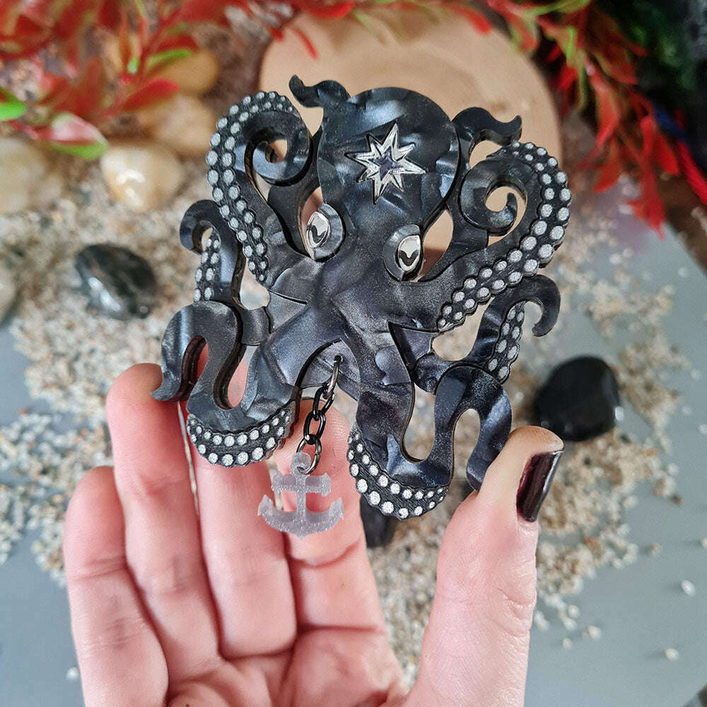 Octopus Brooch by Cherryloco Jewellery image 2