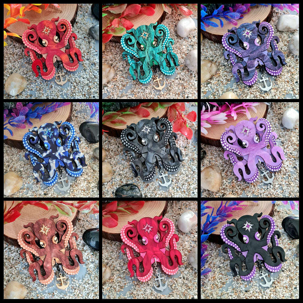 Octopus Necklace by Cherryloco Jewellery 1