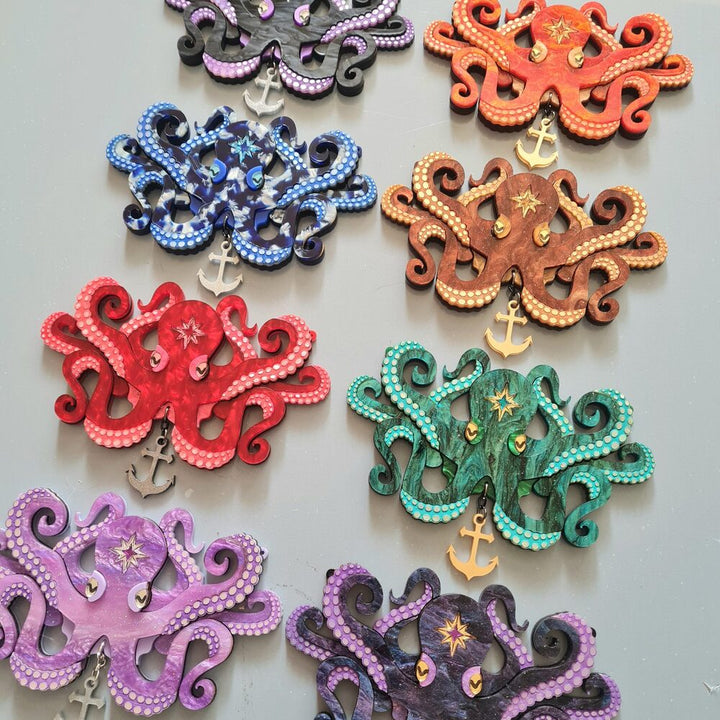 Octopus Statement Necklace by Cherryloco Jewellery 5