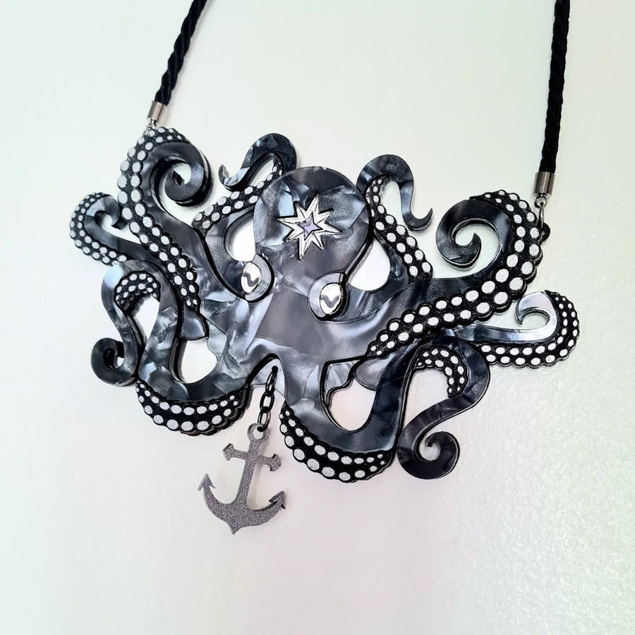 Octopus Statement Necklace by Cherryloco Jewellery 