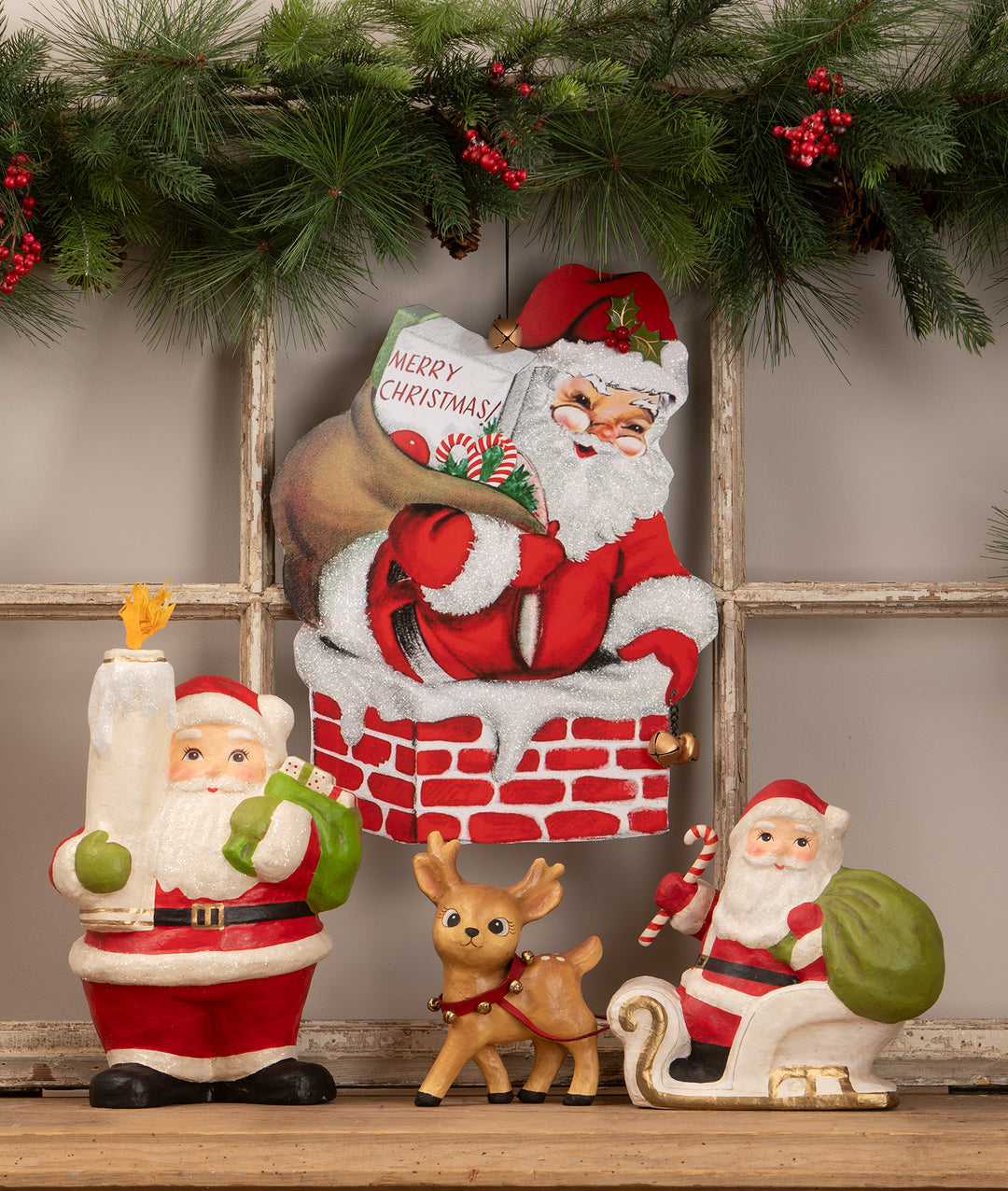 Merry Christmas Santa Sign by Bethany Lowe Designs, image 4