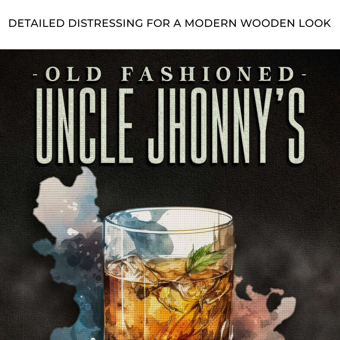 Old Fashioned Whiskey Bar Sign