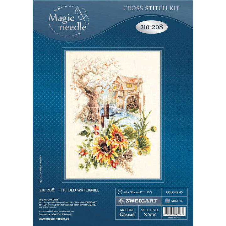 Old Watermill 210-208 Counted Cross-Stitch Kit