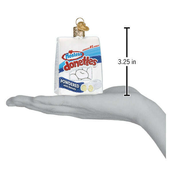 Old World Christmas Hostess Donettes Blown Glass Ornament