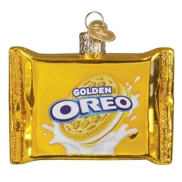 Old World Christmas OREO Golden Sandwich Cookies Blown Glass Ornament