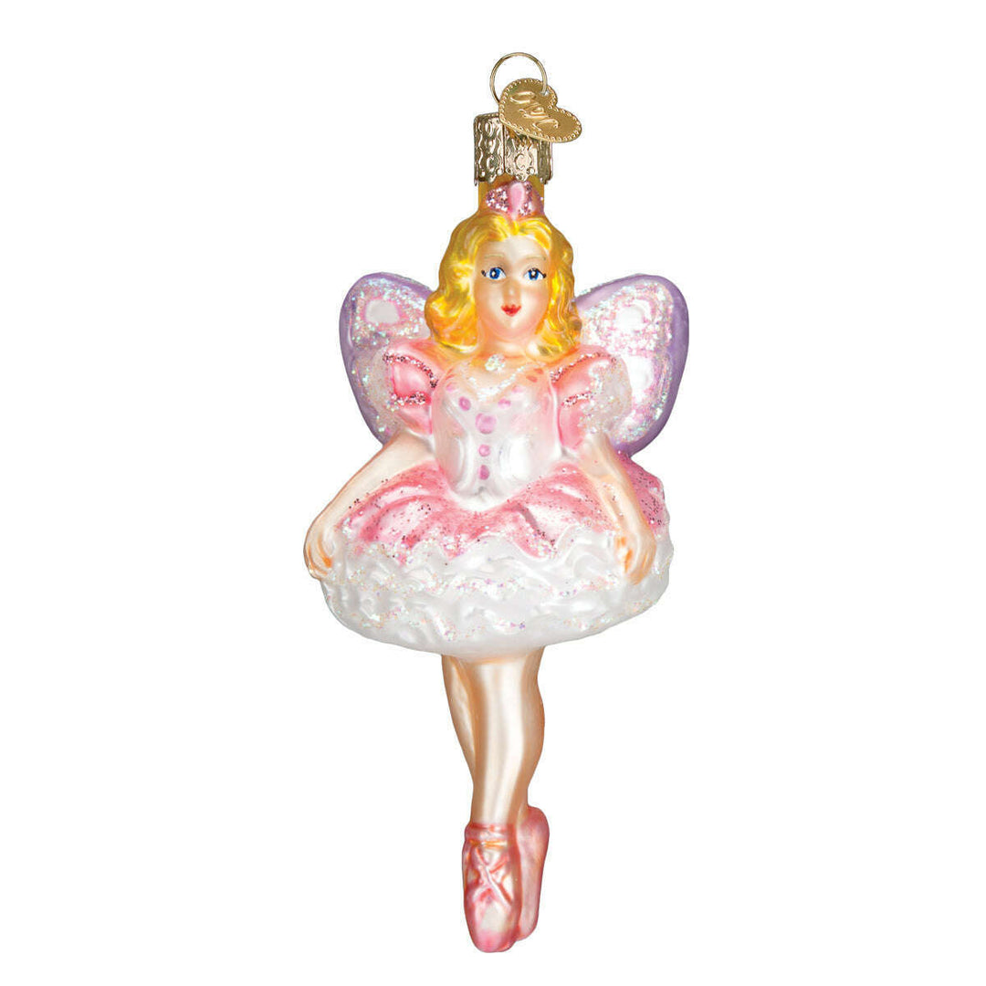 Old World Christmas Sugar Plum Fairy Blown Glass Ornament