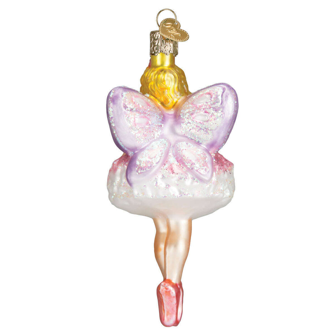 Old World Christmas Sugar Plum Fairy Blown Glass Ornament