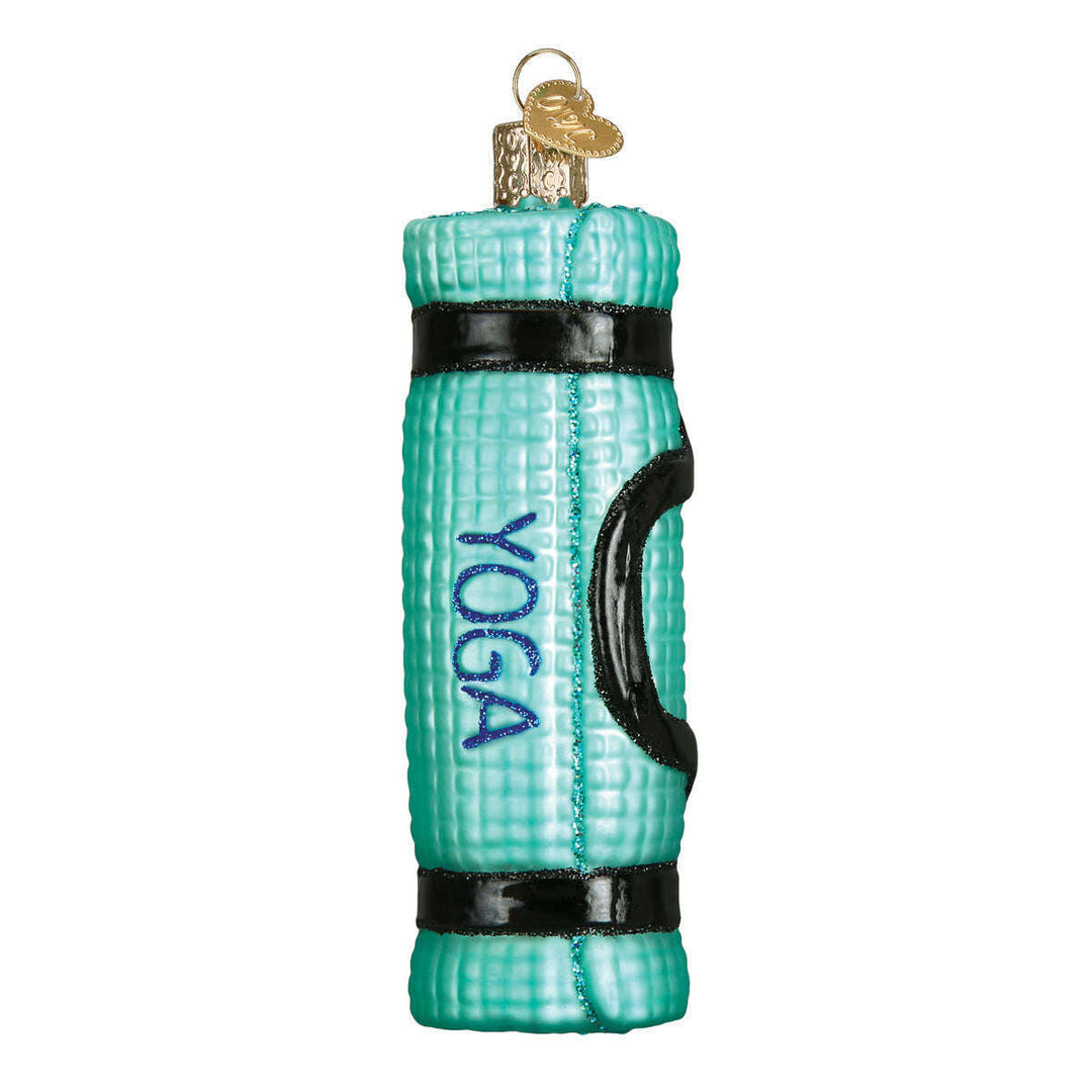 Old World Christmas Yoga Mat Blown Glass Ornament