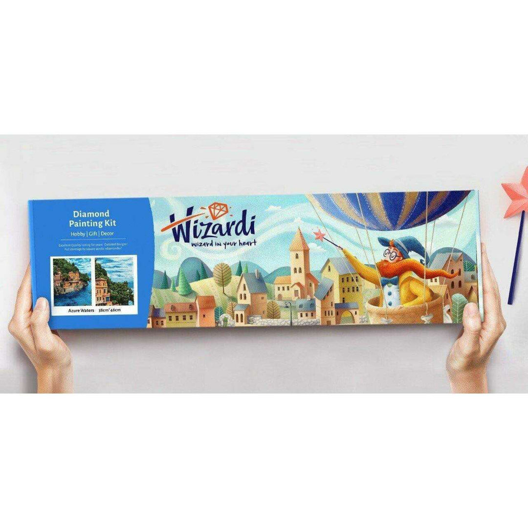 On the Sea Coast WD2315 14.9 x 14.9 inches Wizardi Diamond Painting Kit