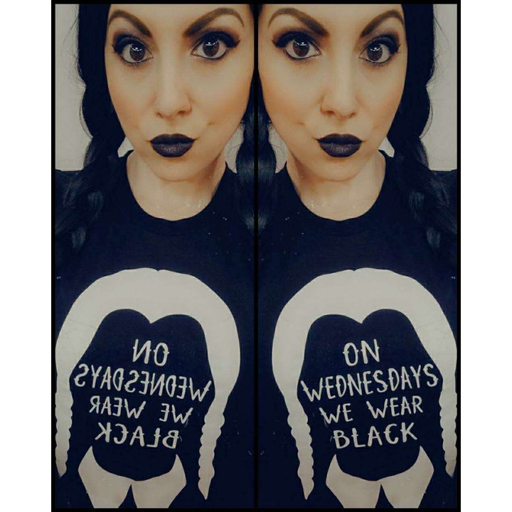 "On Wednesdays We Wear Black" Wednesday Tee - Unisex Shirt