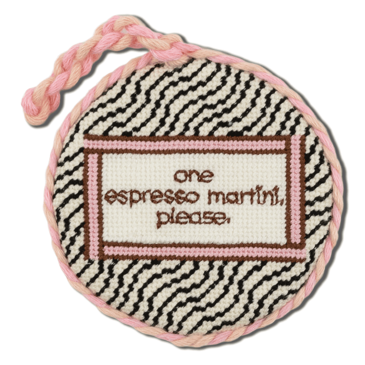 Needlepoint Ornament - Espresso Martini
