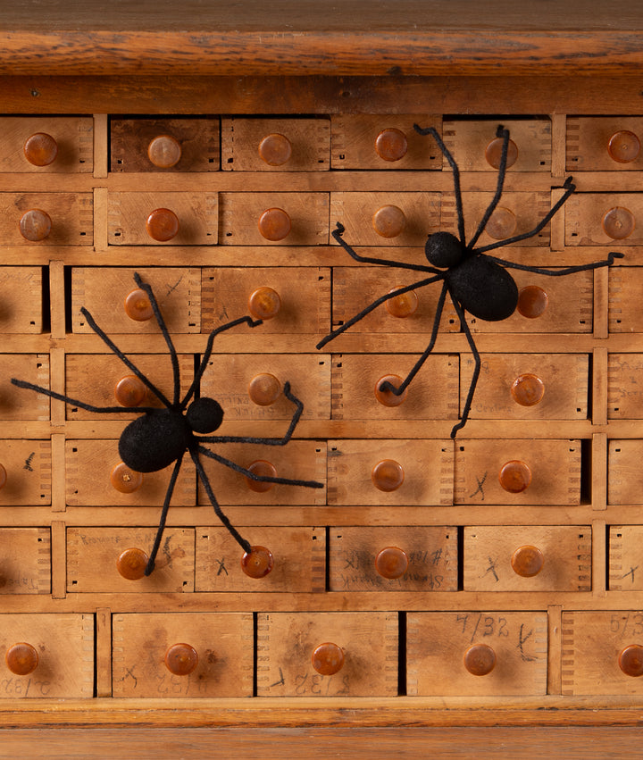 Black Flocked Creepy Crawler by Bethany Lowe Designs, image 3