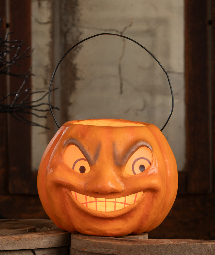 Vintage Mad Pumpkin Bucket by Bethany Lowe Designs, image 2