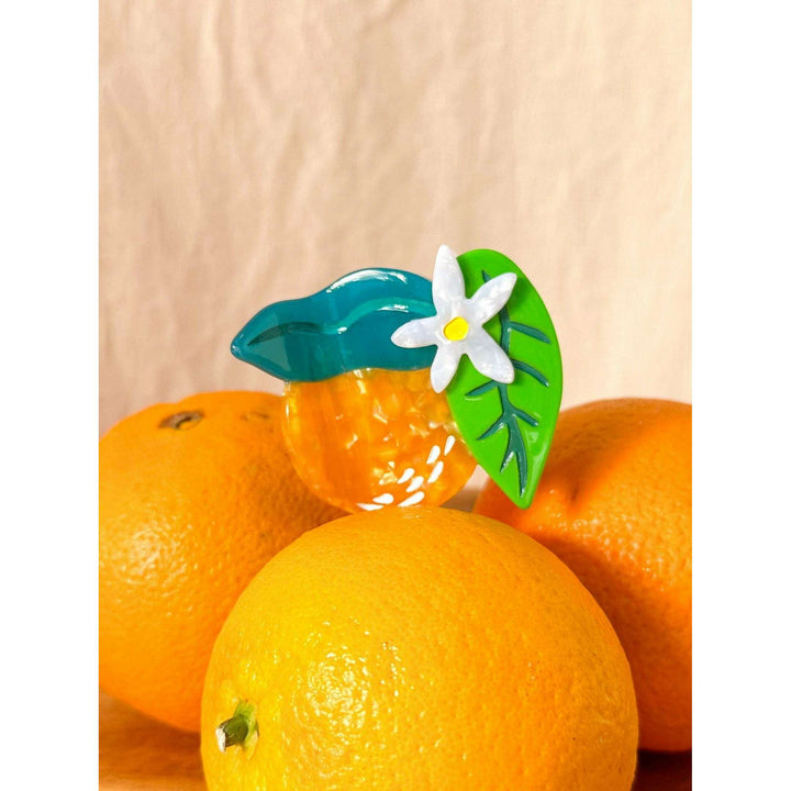 Orange Hair Claw Clip