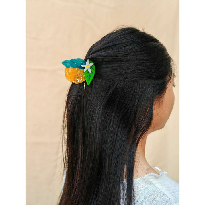 Orange Hair Claw Clip