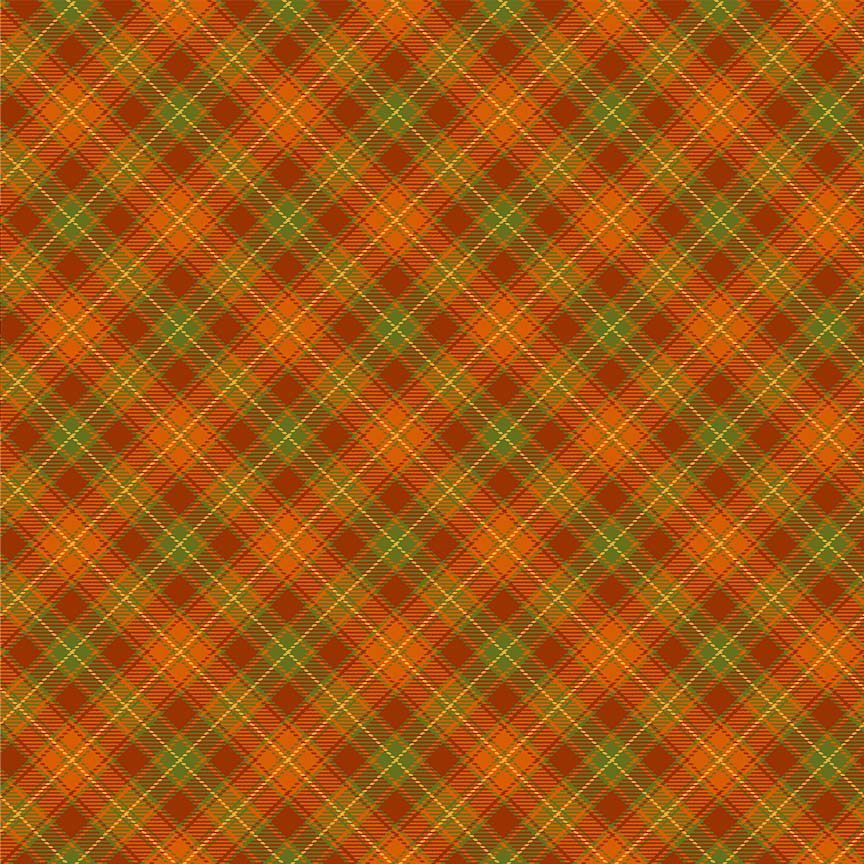 Orange Plaid Greta Dress