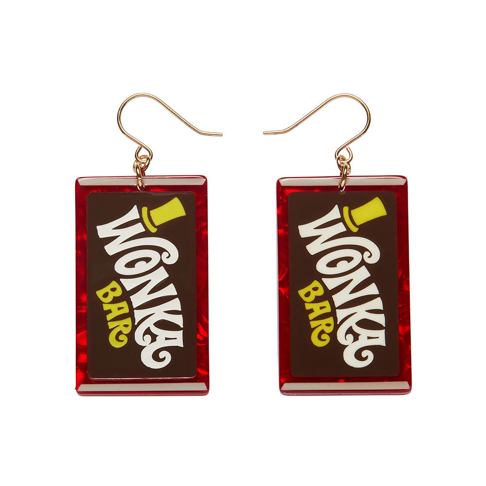 Original Wonka Bar Drop Earrings by Erstwilder image