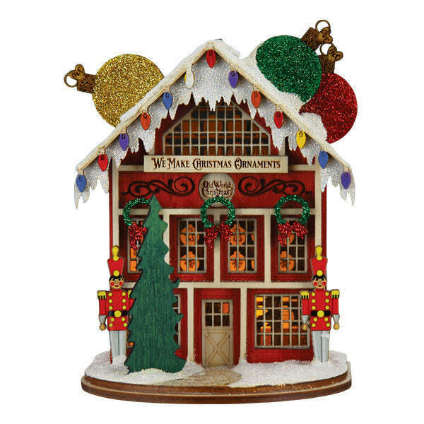 Old World Christmas Ornament Maker's Shop Blown Glass Ornament