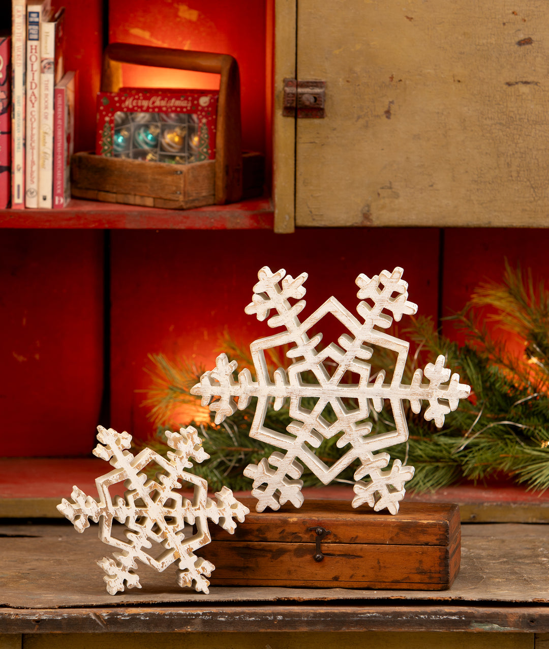 Wooden 10" Snowflake by Bethany Lowe Designs, image 2