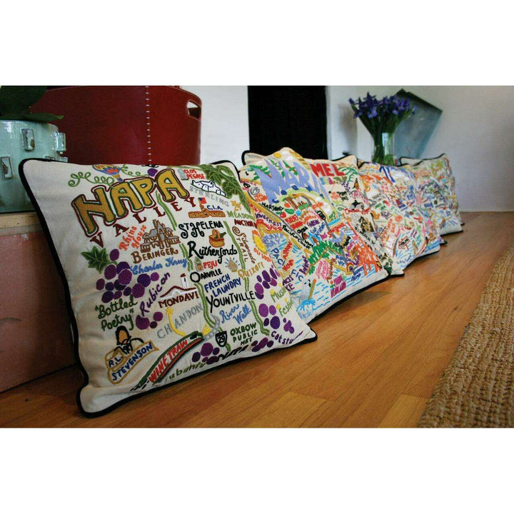 Ottowa Hand-Embroidered Pillow - Quirks!