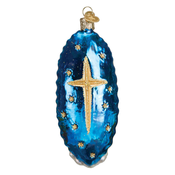 Old World Christmas Our Lady of Guadalupe Blown Glass Ornament