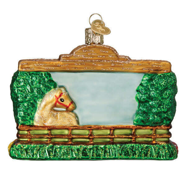 Old World Christmas Our Ranch Blown Glass Ornament