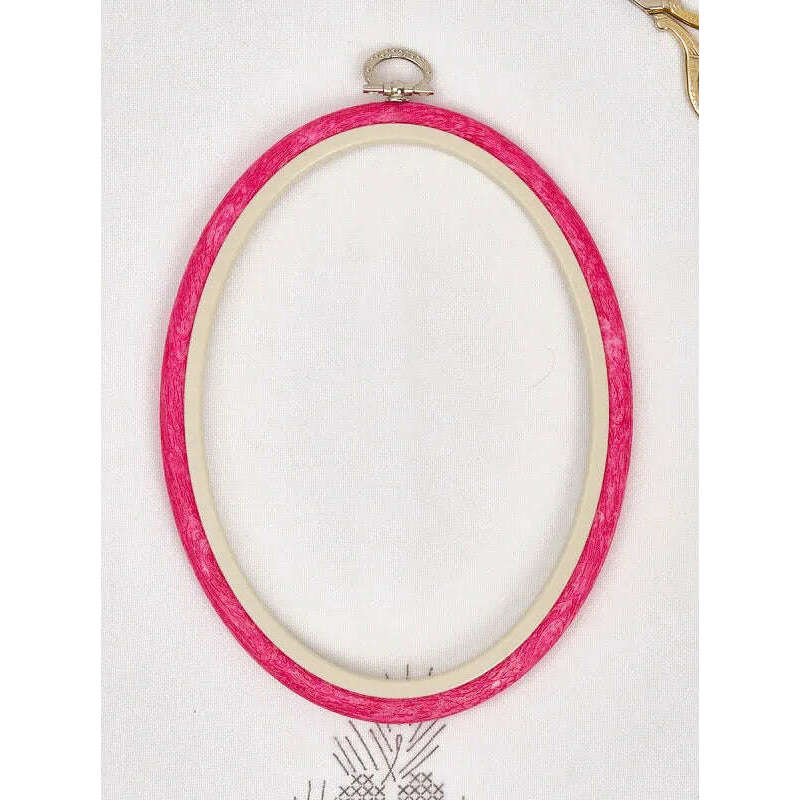 Oval Flexi Hoop Nurge 230-8 Pink