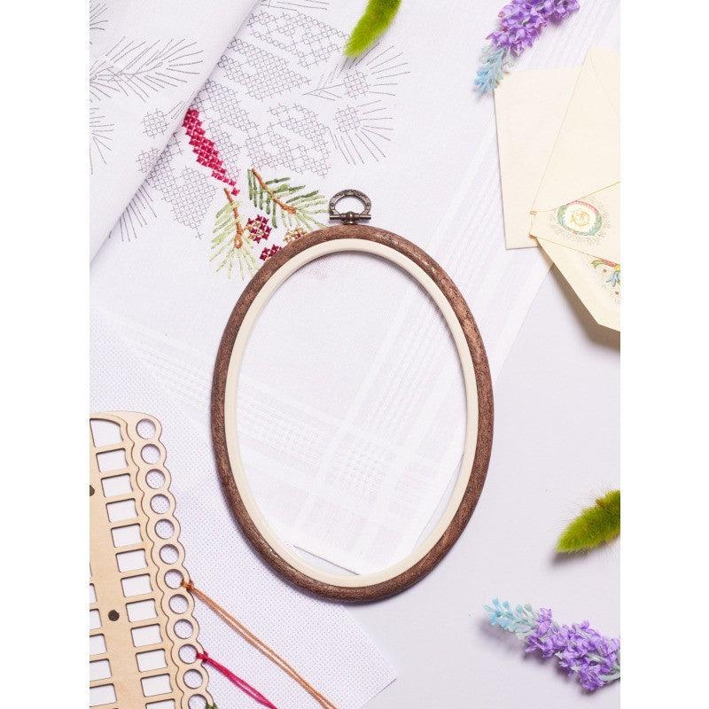 Oval Flexi Hoop Nurge 230-8 Woodgrain