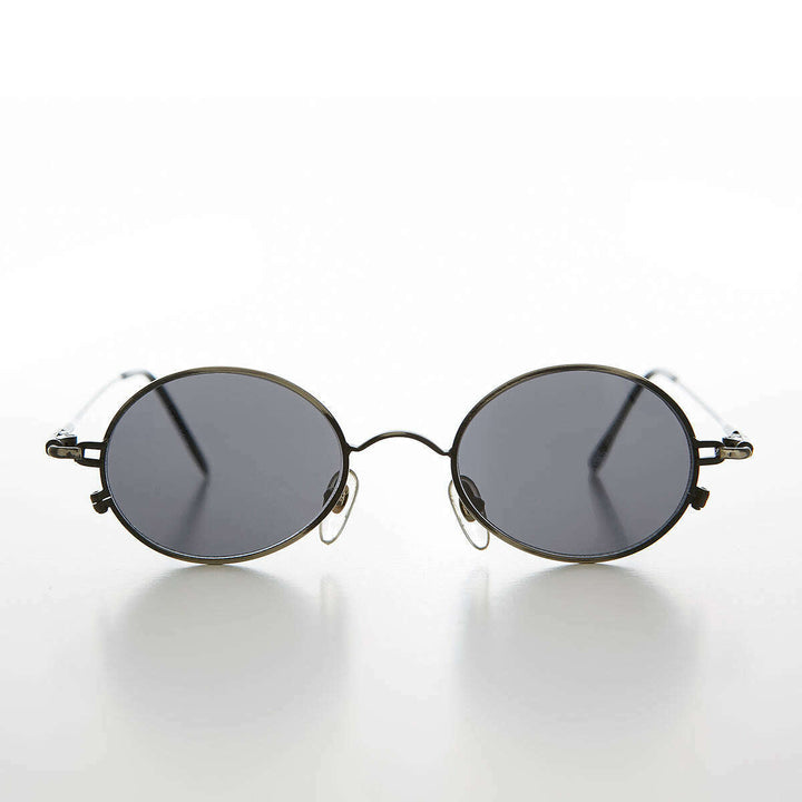 Oval Metal Spectacles 90s Vintage Sunglasses - Greco